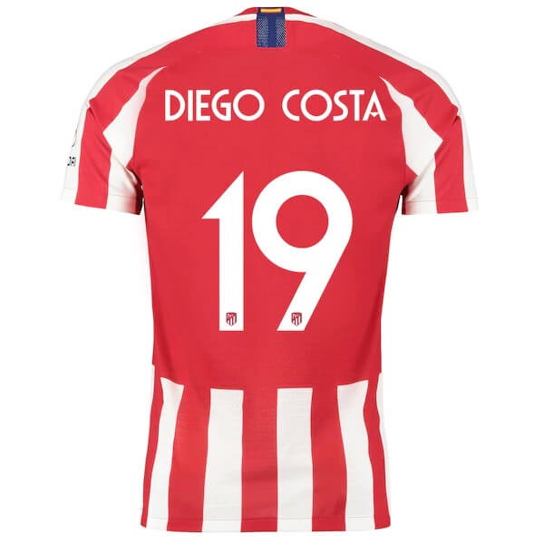 Thailande Maillot Football Atlético Madrid NO.19 Diego Costa 2019-20 Rouge